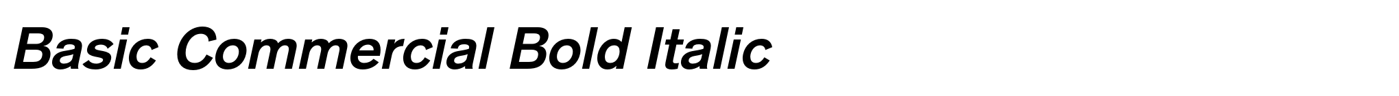 Basic Commercial Bold Italic image